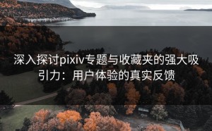 深入探讨pixiv专题与收藏夹的强大吸引力：用户体验的真实反馈